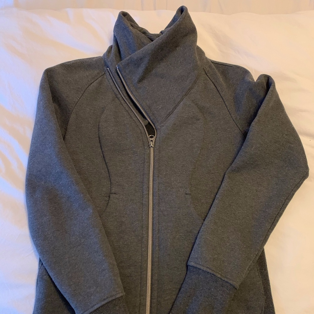 Lululemon Heather Grey Jacket (Size 4)